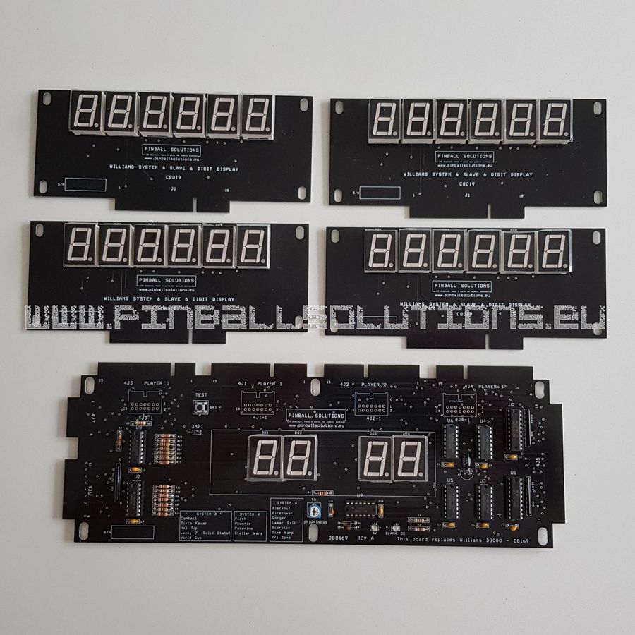 LED display for Williams pinball machines DB-8169 – Pinball Solutions